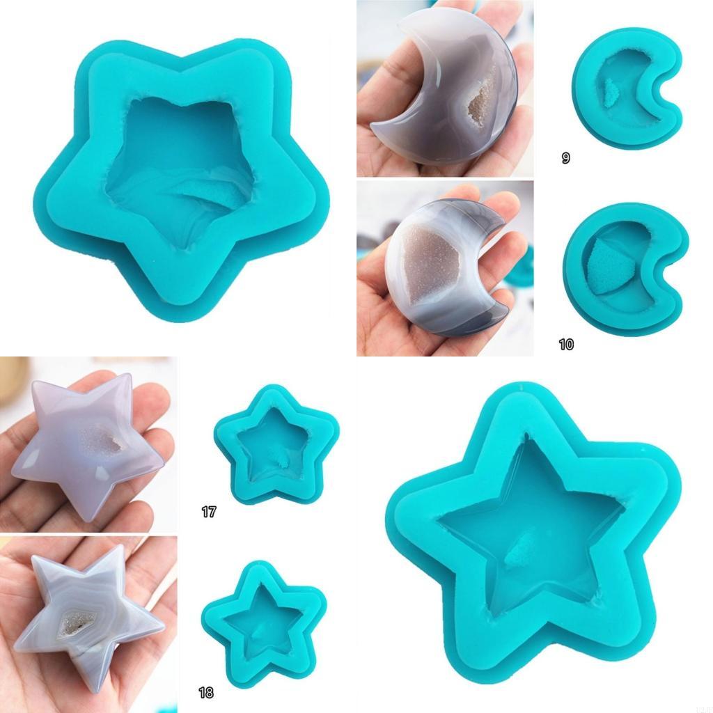 Geode Mold Silicone - Formy silikonowe z kamieni szlachetnych klastra