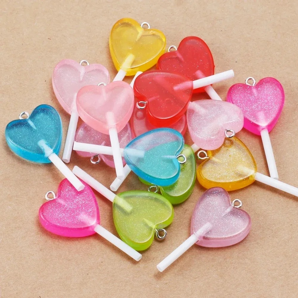 Resin Craft Projects - 10 szt. uroczych błyszczących zawieszek w