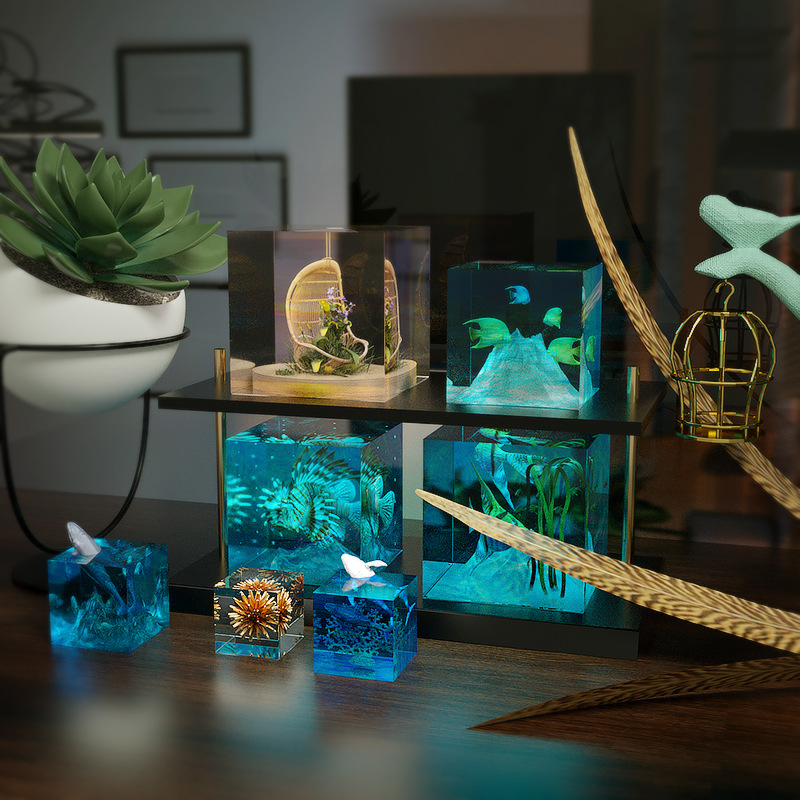 3D Cube UV Resin Molds DIY Biż – Resin Ocean Wave Mold recenzja i cena